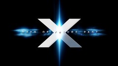 Movies black background X-Men glowing logos x-men days of 
