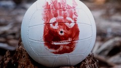 Movies blood volleyball Wilson handprint Cast Away