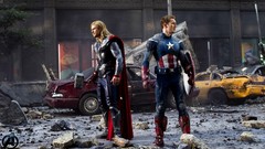 Movies Chris Evans chris hemsworth thor captain america Mjolnir 