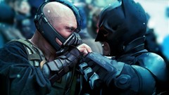 Movies Christian Bale tom hardy Bane Batman The Dark Knight 
