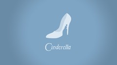 Movies Cinderella slippers minimalistic digital art vectors 