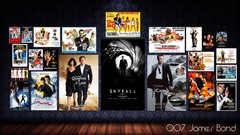 Movies collage james bond movie posters