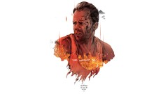 Movies Die Hard Bruce Willis fan art action movie john mcclain