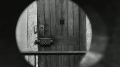 Movies doors grayscale A Man Escaped Robert Bresson