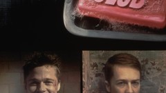 Movies Fight Club Brad Pitt Edward Norton posters