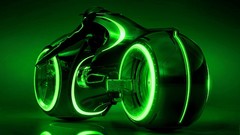Movies Green lights wheels Tron TRON: Legacy Neon lights 
