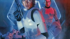 Movies Guns paintings star wars science fiction Luke Skywalker 