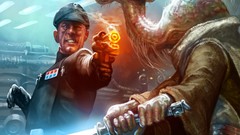 Movies Guns star wars science fiction lightsabers jedi artwork 