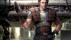 Movies Guns star wars spaceships science fiction bounty hunter 