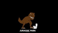 Movies Jurassic Park posters 8-bit