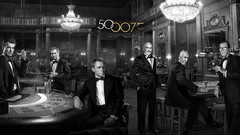 Movies light retro Hollywood Actors Roger Moore monochrome 