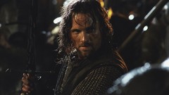 Movies Men Warriors Swords brunettes viggo mortensen Aragorn 