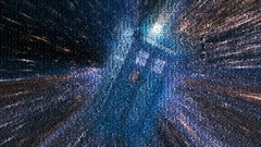 Movies mosaic Time Machine Doctor Who tardis artwork 