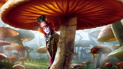 Movies mushrooms Alice in Wonderland Johnny Depp top hat Mad 