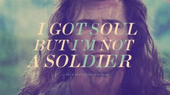 Movies Music soldiers Typography The Killers faces Lyrics Soul 