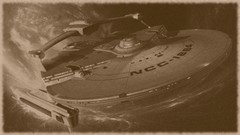 Movies old retro sepia Star Trek vintage science fiction outer 