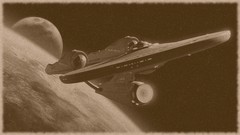 Movies old retro sepia Star Trek vintage science fiction outer 