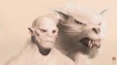 Movies Orcs The Hobbit artwork Simple Background Azog Azog the 