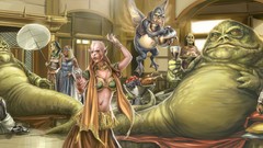 Movies palace star wars science fiction artwork futuristic jabba