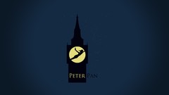 Movies Peter Pan Clock Tower minimalistic digital art vectors 