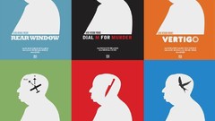 Movies posters minimalistic Alfred Hitchcock