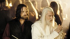 Movies scene Actors viggo mortensen Aragorn Gandalf Ian 