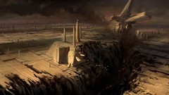 Movies smoke star wars science fiction cityscapes Coruscant 