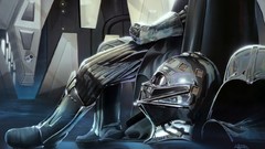 Movies star wars Darth Vader science fiction artwork futuristic