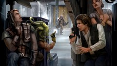 Movies star wars harrison ford science fiction Han Solo artwork 