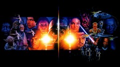 Movies star wars posters chewbacca darth maul Han Solo Anakin 