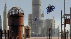 Movies star wars science fiction cityscapes concept art artwork 