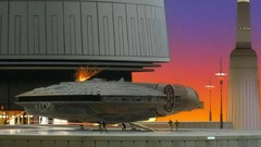 Movies star wars science fiction cityscapes concept art cloud 