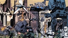 Movies star wars science fiction cityscapes Coruscant 