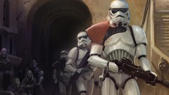 Movies star wars science fiction cityscapes Tatooine 