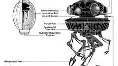 Movies star wars science fiction schematic Droid artwork 