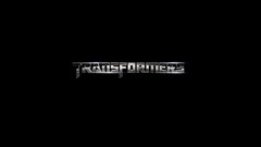 Movies text black background Transformers logos