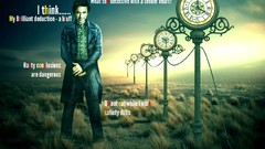 Movies text Sherlock Holmes clocks robert downey jr