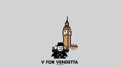 Movies V for Vendetta posters 8-bit