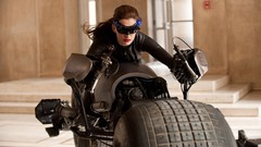 Movies woman Catwoman anne hathaway motorbikes Batman The Dark 