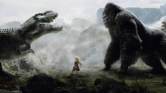 Movies woman King Kong Naomi Watts blondes apes Tyrannosaurus 