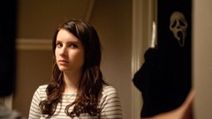 Movies woman screaming brunettes emma roberts striped clothing