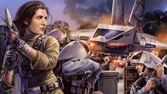 Movies woman star wars Rebels science fiction battles artwork 