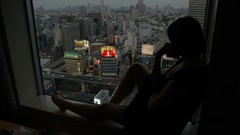 Movies woman Tokyo urban cityscapes Lost in Translation