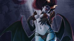 Movies woman wings pain horns queen fan art Succubus Dota 2 