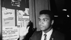 Muhammad ali monochrome grayscale