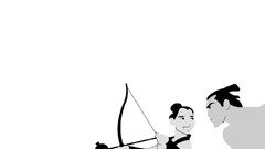 Mulan grayscale Disney Company