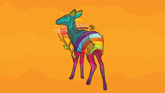 Multicolor Animals deer digital