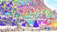 Multicolor anime girls