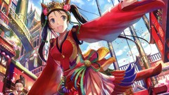 Multicolor anime girls fuji choko original characters