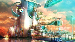 Multicolor artwork futuristic